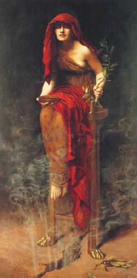 John Maler Collier Priestess of Delphi oil painting picture